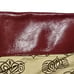 Antonio Melani Large Pebbled Leather Red Hand Bag Gold Accents
