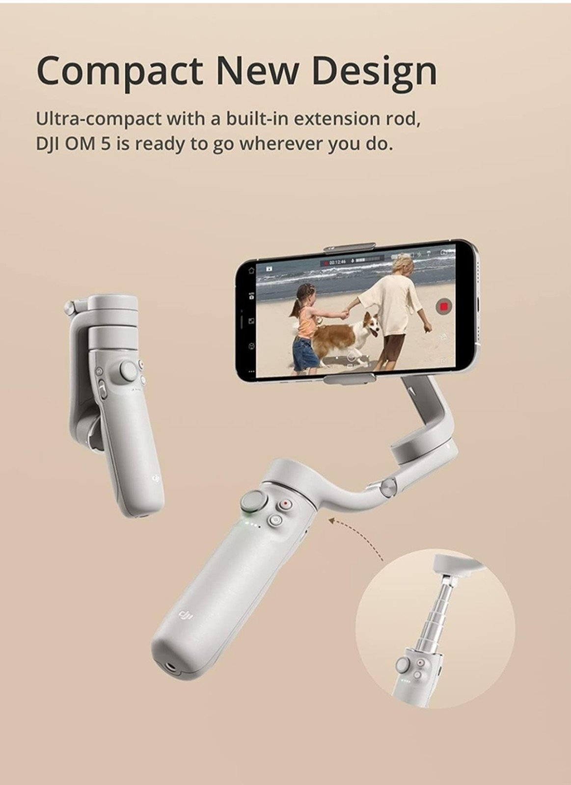 DJI OM Gimbal plus case and accessories