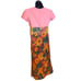 De Lum’s Vintage Maxi Short Sleeved Round Neck Floral Skirt Dress
