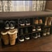 10 Cubbie Shoe Cabinet Storage Bench with Cushion, Adjustable Shelves