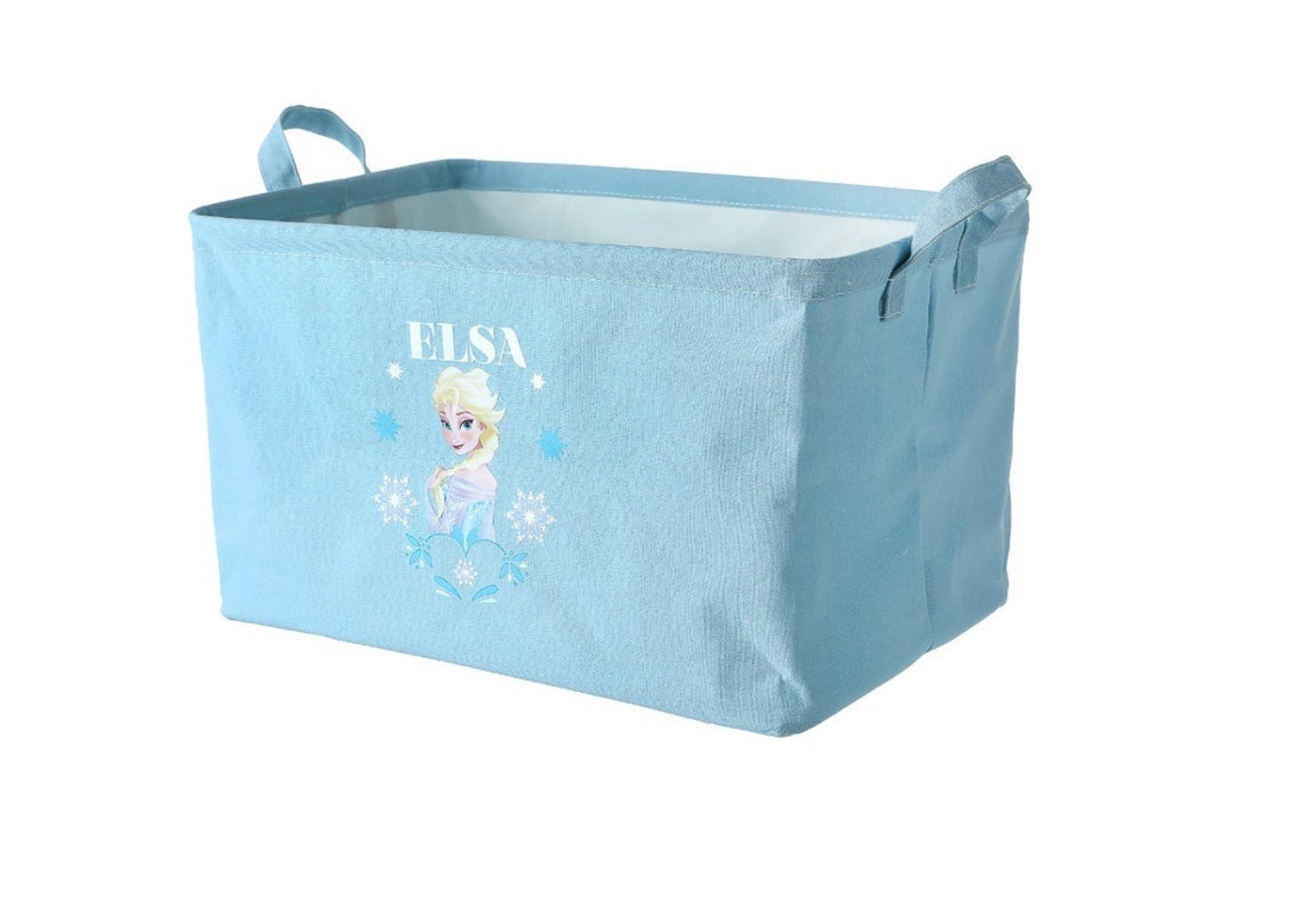 Frozen Elsa Fabric Storage Basket 36cmx26cmx22cm