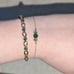 2 Green Cubic Zirconia Bracelets