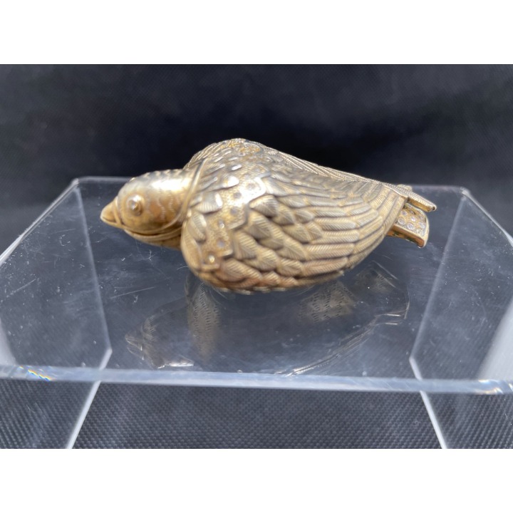 Vinatge Edgar Berebi Limited Edition Bird Trinket Box With Rhinestone Accents