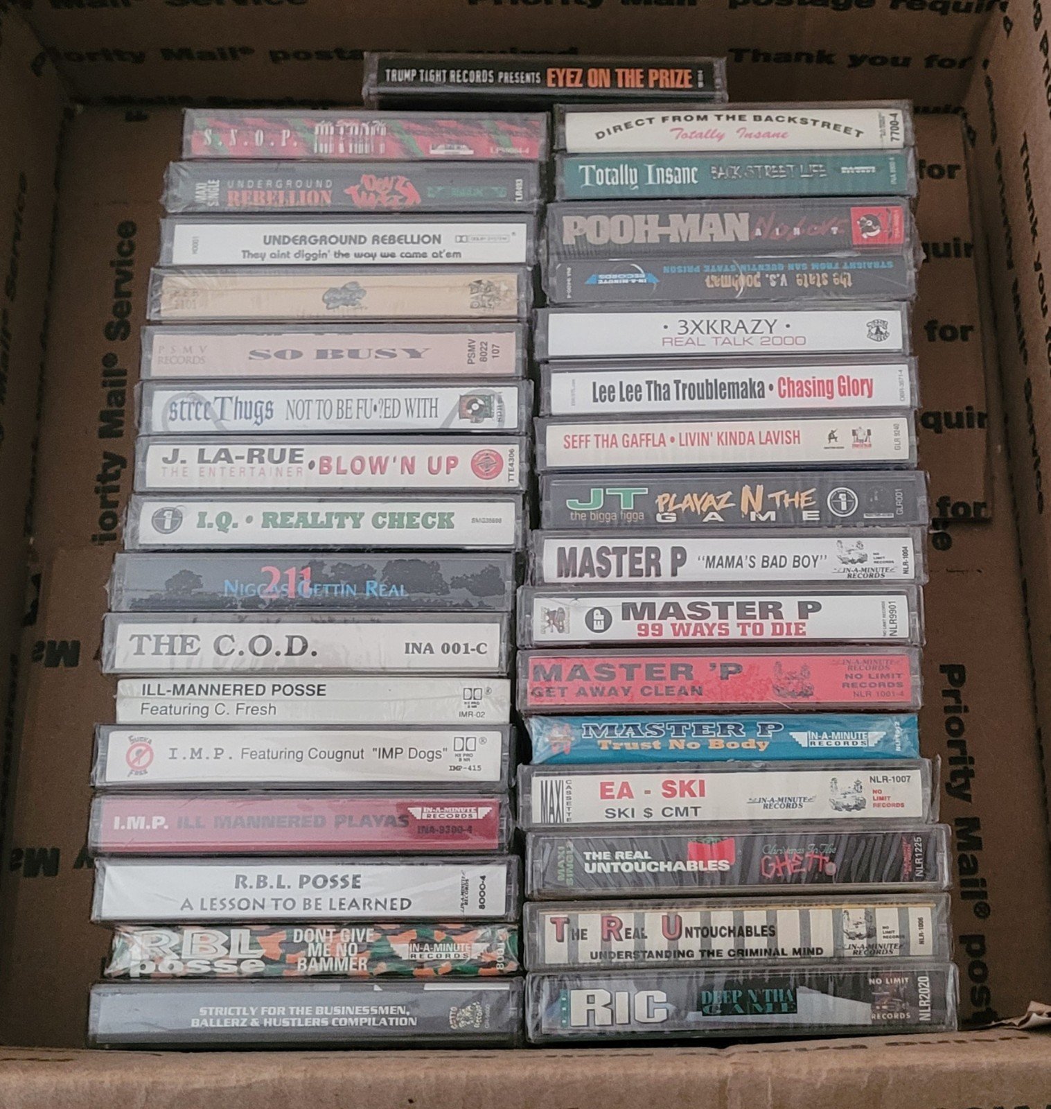 Master P Rbl Totally Insane Cougnut 32 tape lot sealed