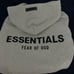 Fear of God light oatmeal hoodie