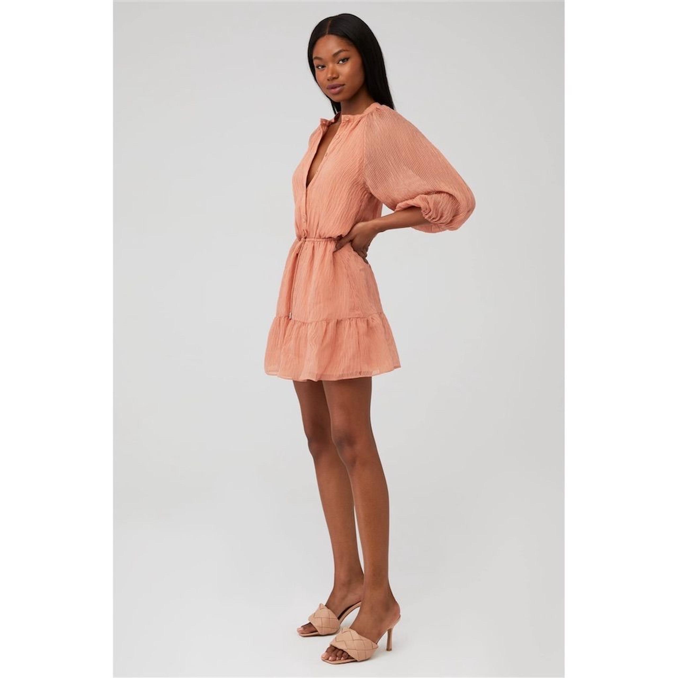 MINKPINK Women's Nerang Mini Dress Size XS Terracotta NWT