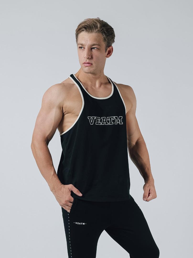 VEATM YBACK TANK TOP BLK M New, unopened