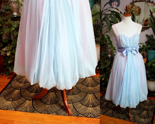 Ania Gown Vintage Chiffon Evening Gown