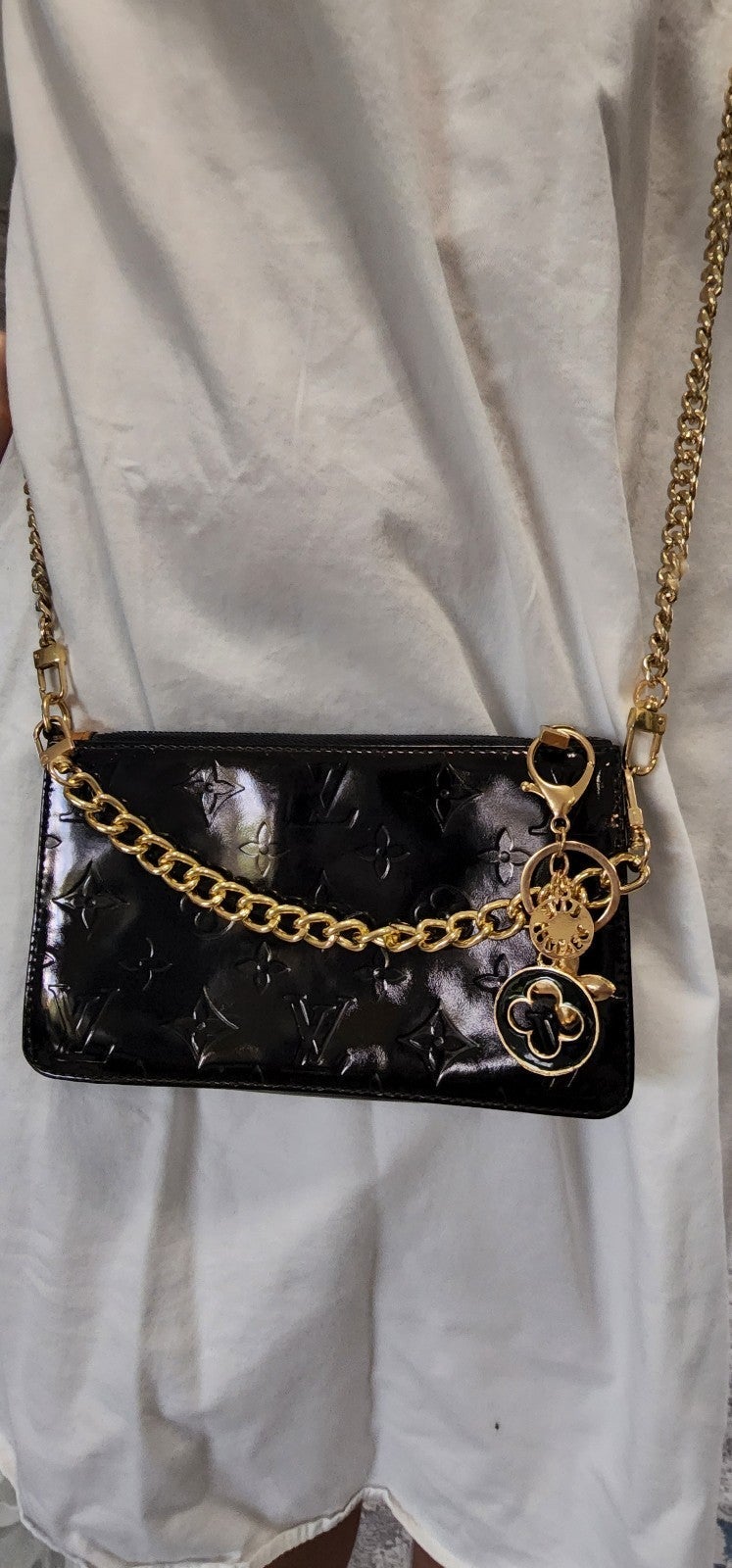 Louis Vuitton Vernis Leather Lexington Bag Clutch Crossbody