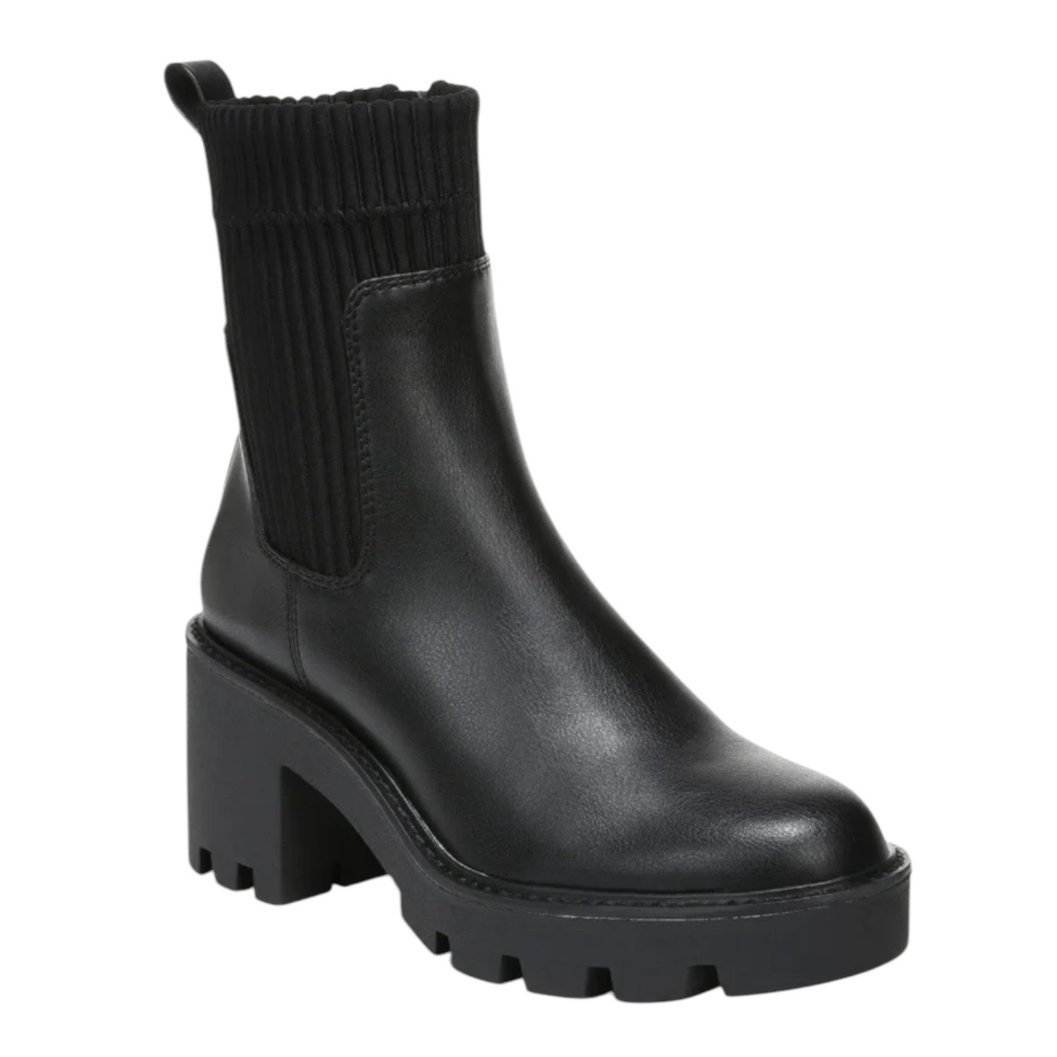 Bar III Women's Versuz Lug Sole Chelsea Booties Black Size 6 1/2