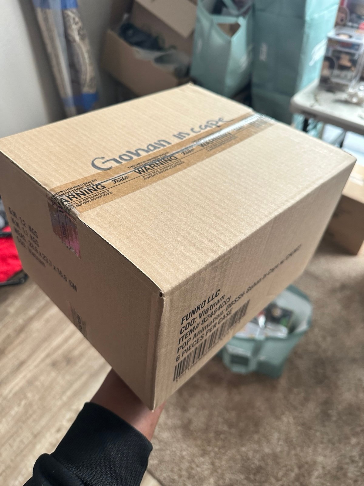 Gohan in cape chase Funko case