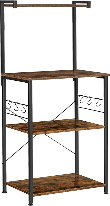 3-Tier Shelf Kitchen Storage, Bakers Rack
