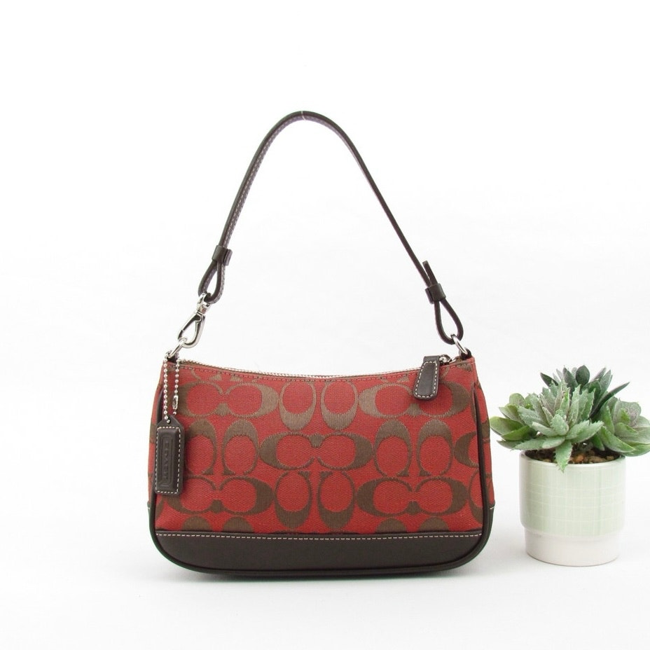 Coach Y2K Signature Red Demi Bag