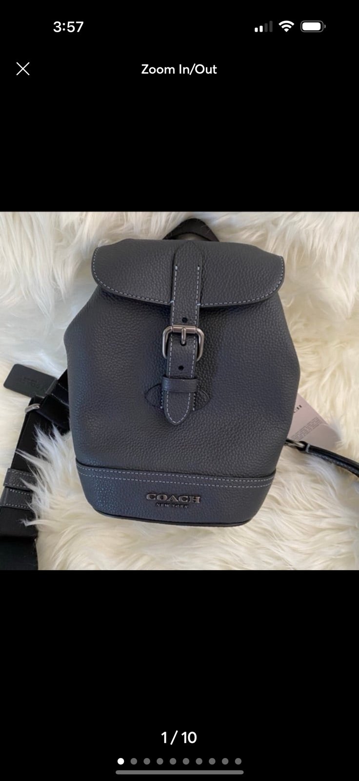 COACH Hudson Small Pack Leather Backpack~NWT~ CB929 Navy