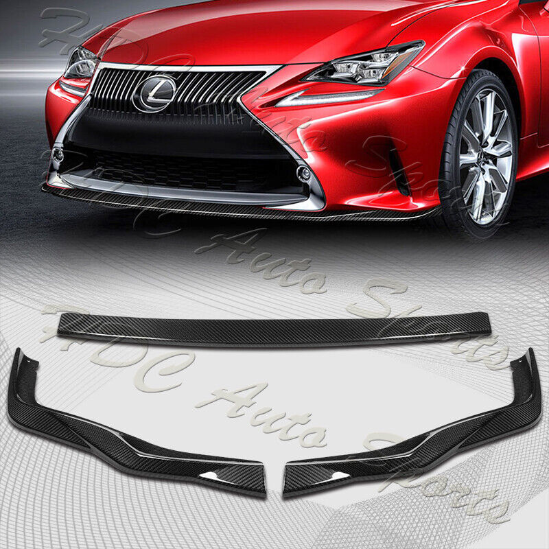 For 2015-2018 Lexus RC300 RC350 AG-Style R Carbon Fiber Front Bumper Lip Spoiler