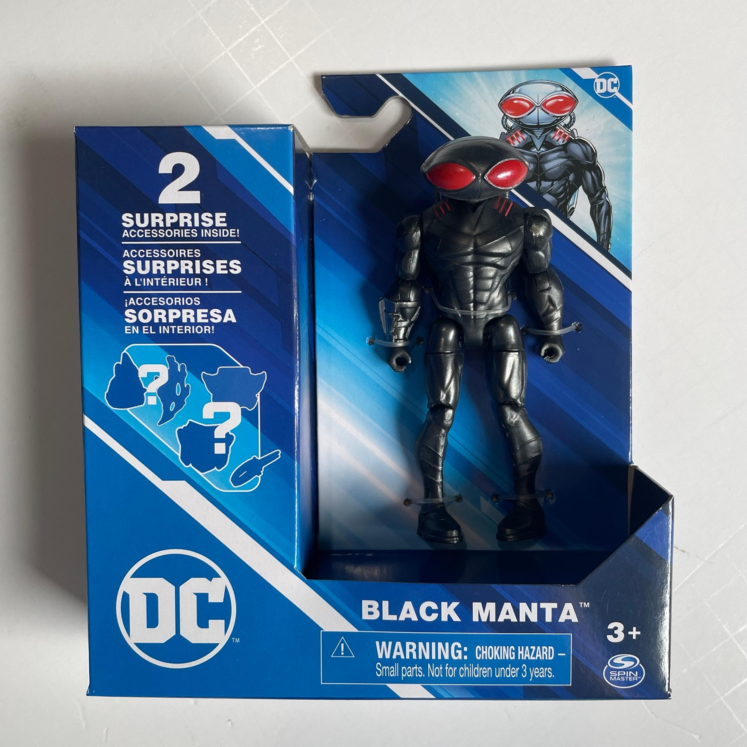 Spin Master BLACK MANTA 4" DC Comics Super Heroes Surprise Action Figure