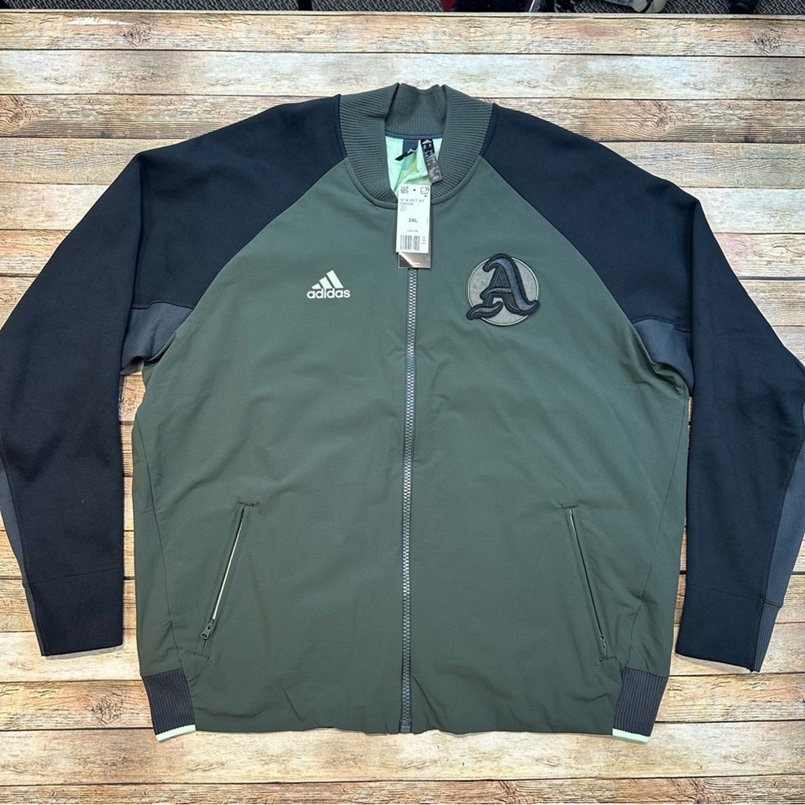 BRAND NEW Adidas New York VRCT Legend Earth Green Black Jacket XXL