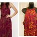 Dresses Burgundy Floral Halter Dreses