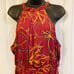 Dresses Burgundy Floral Halter Dreses