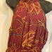 Dresses Burgundy Floral Halter Dreses