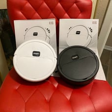 Smart automatic robot floor cleaner 2pcs Blk & Wht