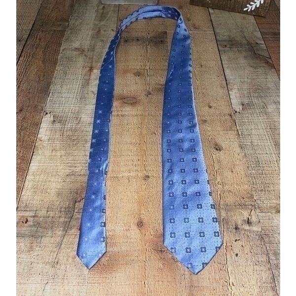 Celine baby blue floral tie