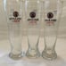 Vintage Paulaner Brewery WeiBber Signature Spiral Pilsner Beer Glasses
