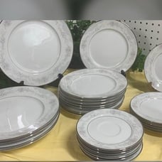 Vintage 27 Piece Lenox China Bouquet Collection Rosamond Pattern Dinner Set