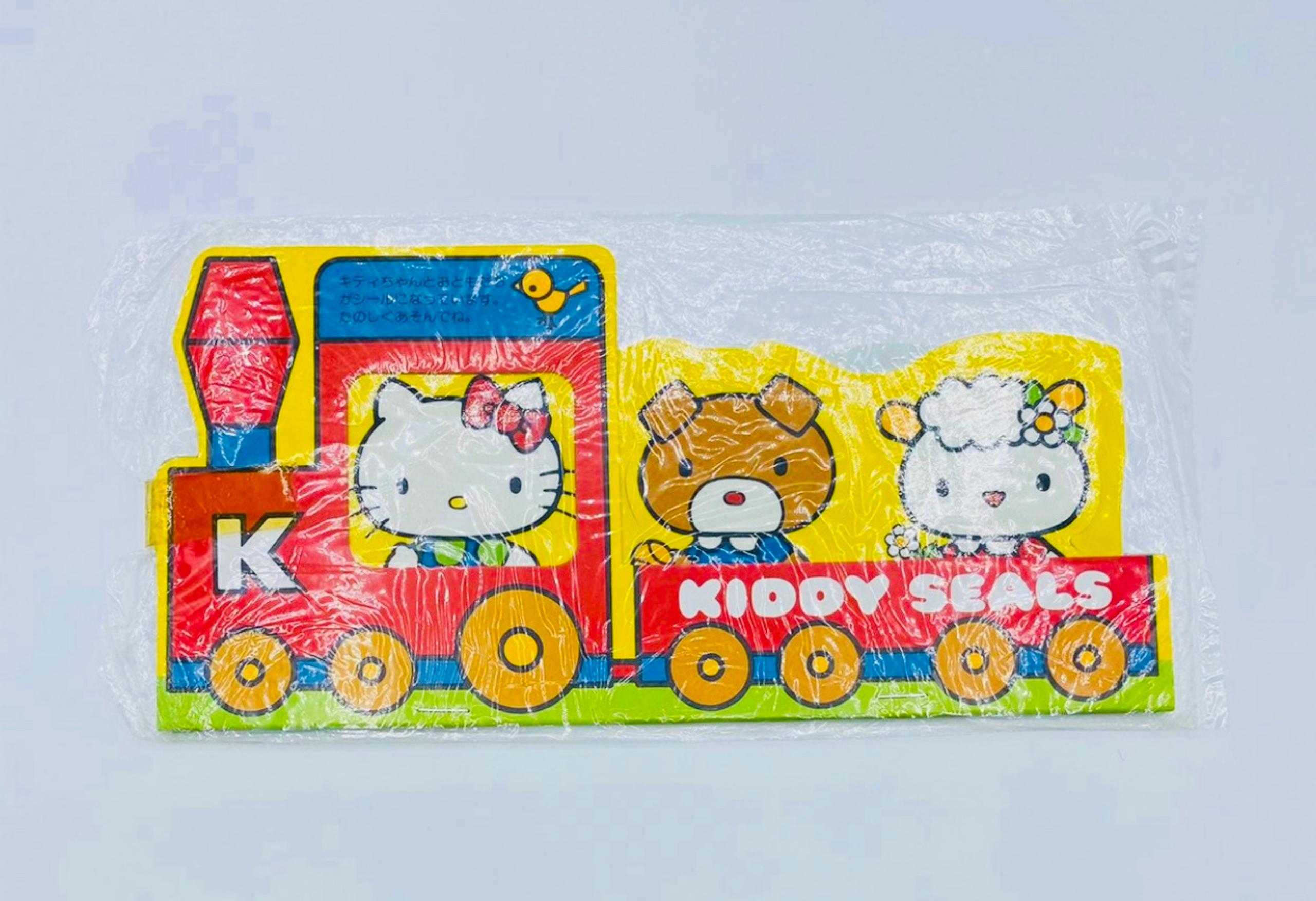 New✨Sanrio 1976 Vintage Hello Kitty Sticker Train