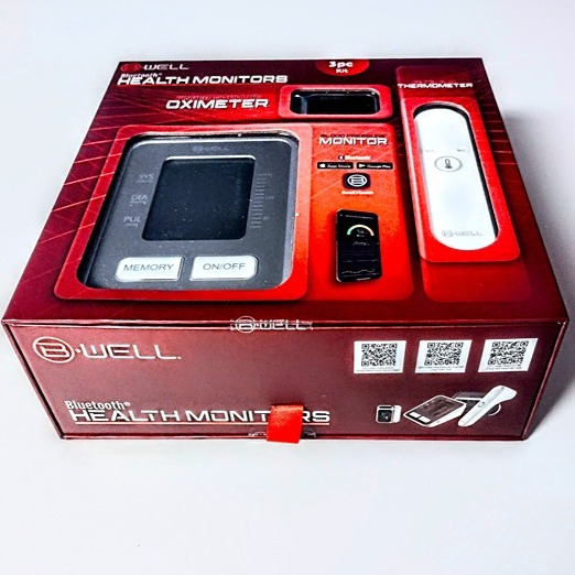Health Monitors Set: Blood Pressure/Pulse Oximeter/Thermometer BLUETOOTH OB-NEW!