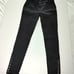 BURBERRY BRIT Woman's Low Rise Zip Pockets stretched Skinny Jeans Black Size 29