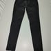 BURBERRY BRIT Woman's Low Rise Zip Pockets stretched Skinny Jeans Black Size 29