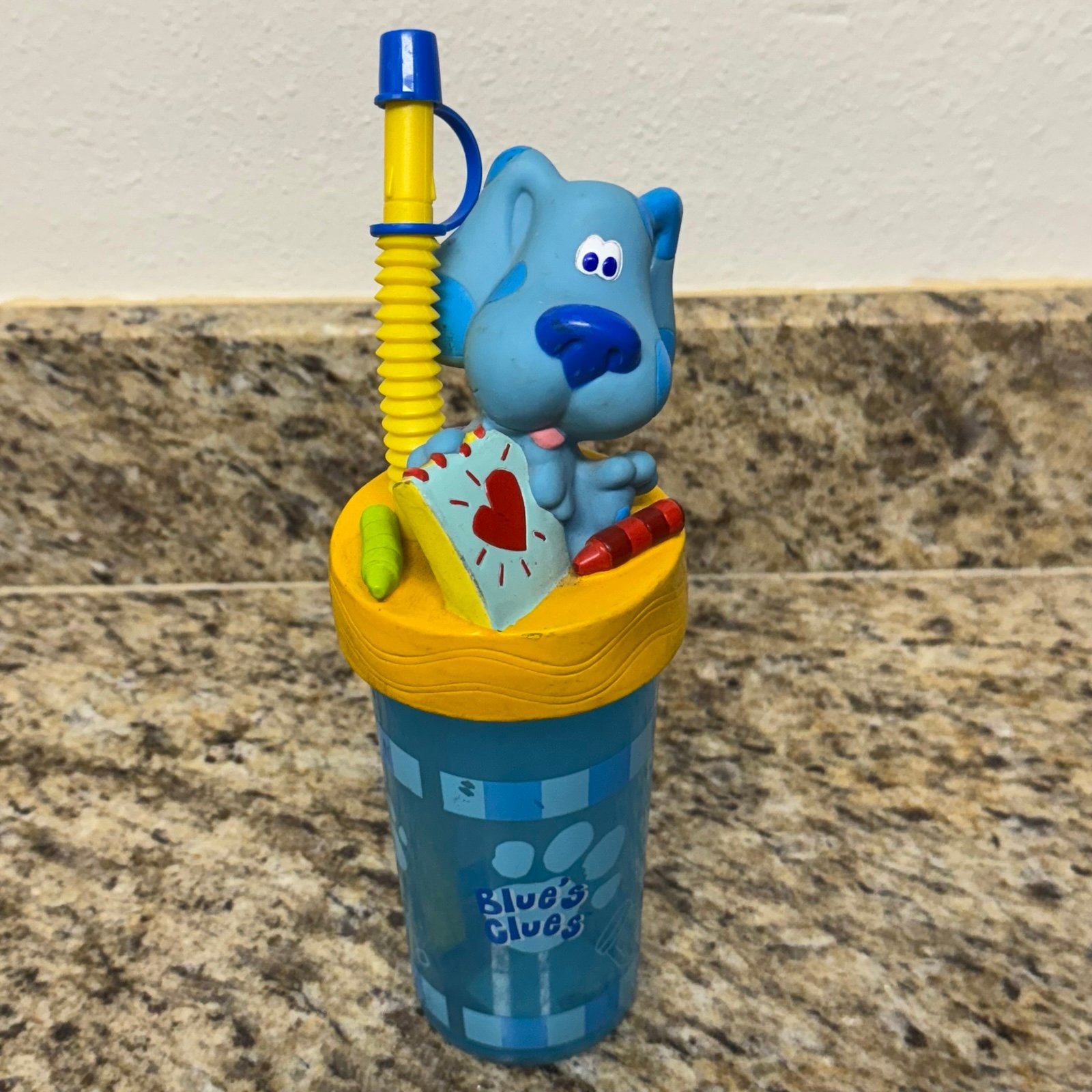 2002 Blues Clues Notebook Crayon Nickelodeon Zak Designs Viacom Cup Tumbler NOS