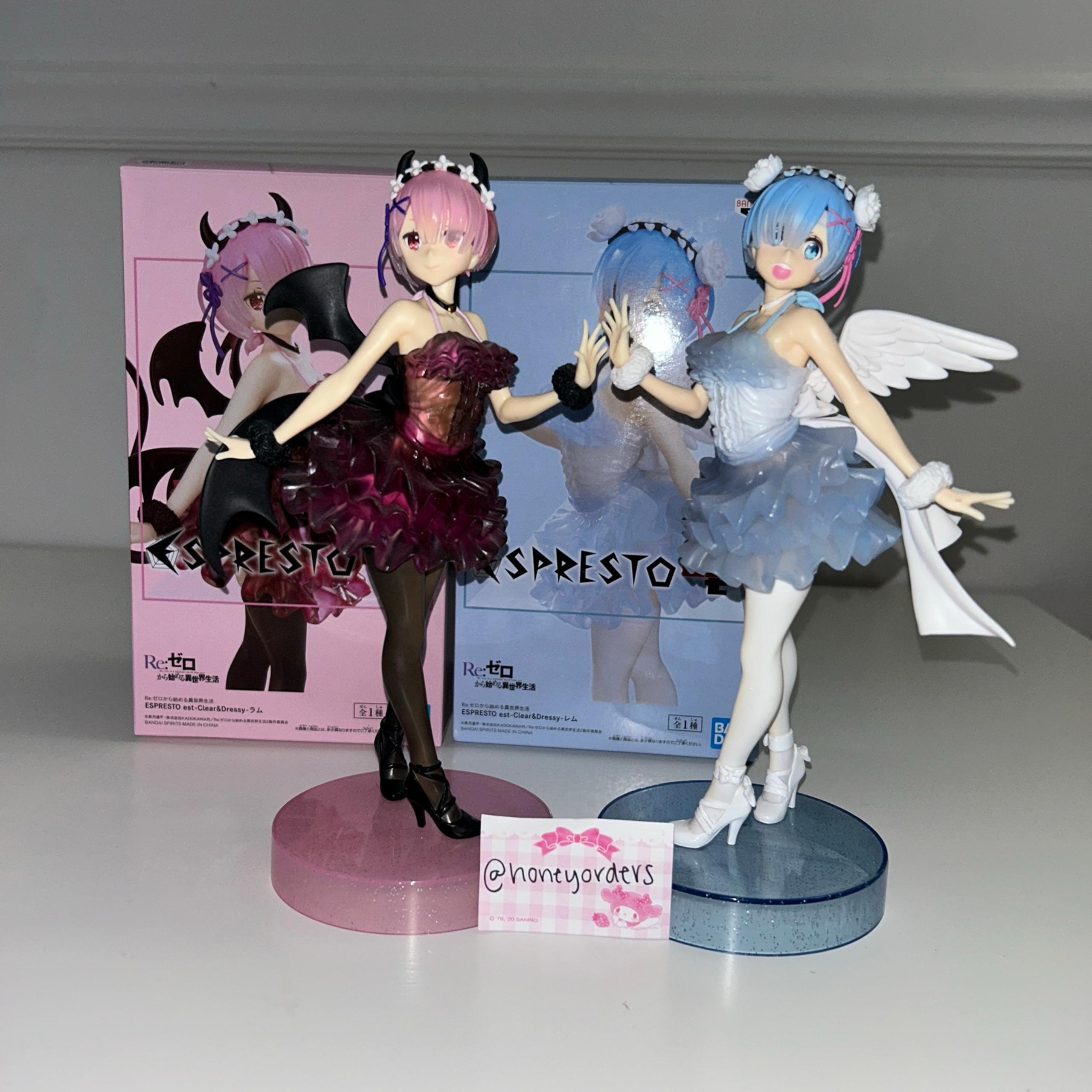 Re:Zero Espresto Rem and Ram Angel Devil Figures