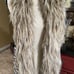 BB DAKOTA Ivory Striped Faux Fur Sweater Vest size medium