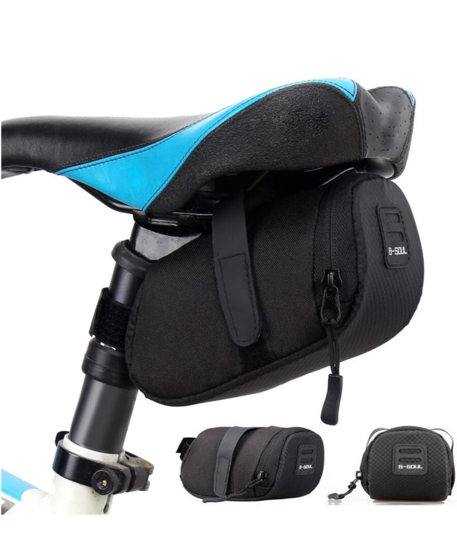 Bike Bag Waterproof Bike Frame seat pouch in black
