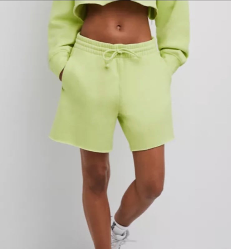 TNA by Aritzia cozy fleece boyfriend shorts Soft Lme