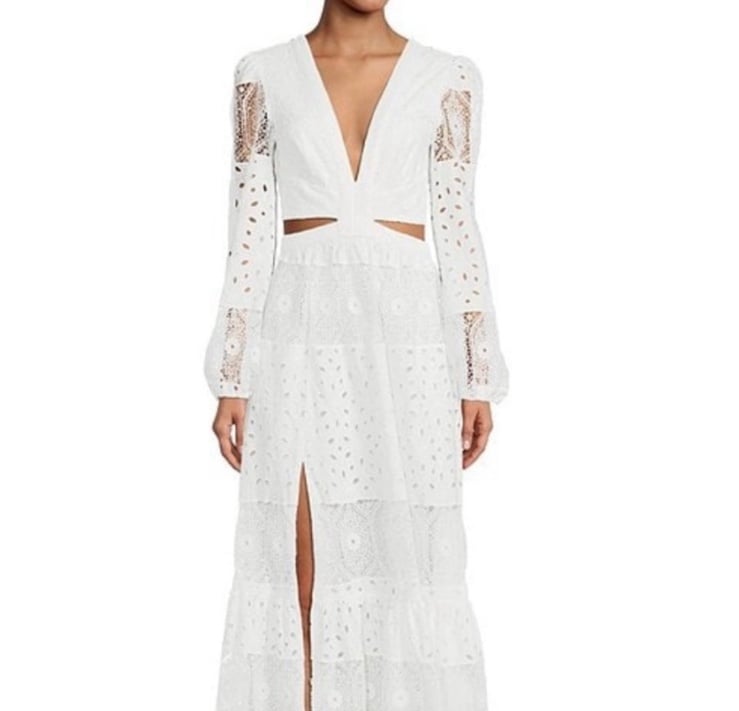 Gianni Bini White Eyelet Dress