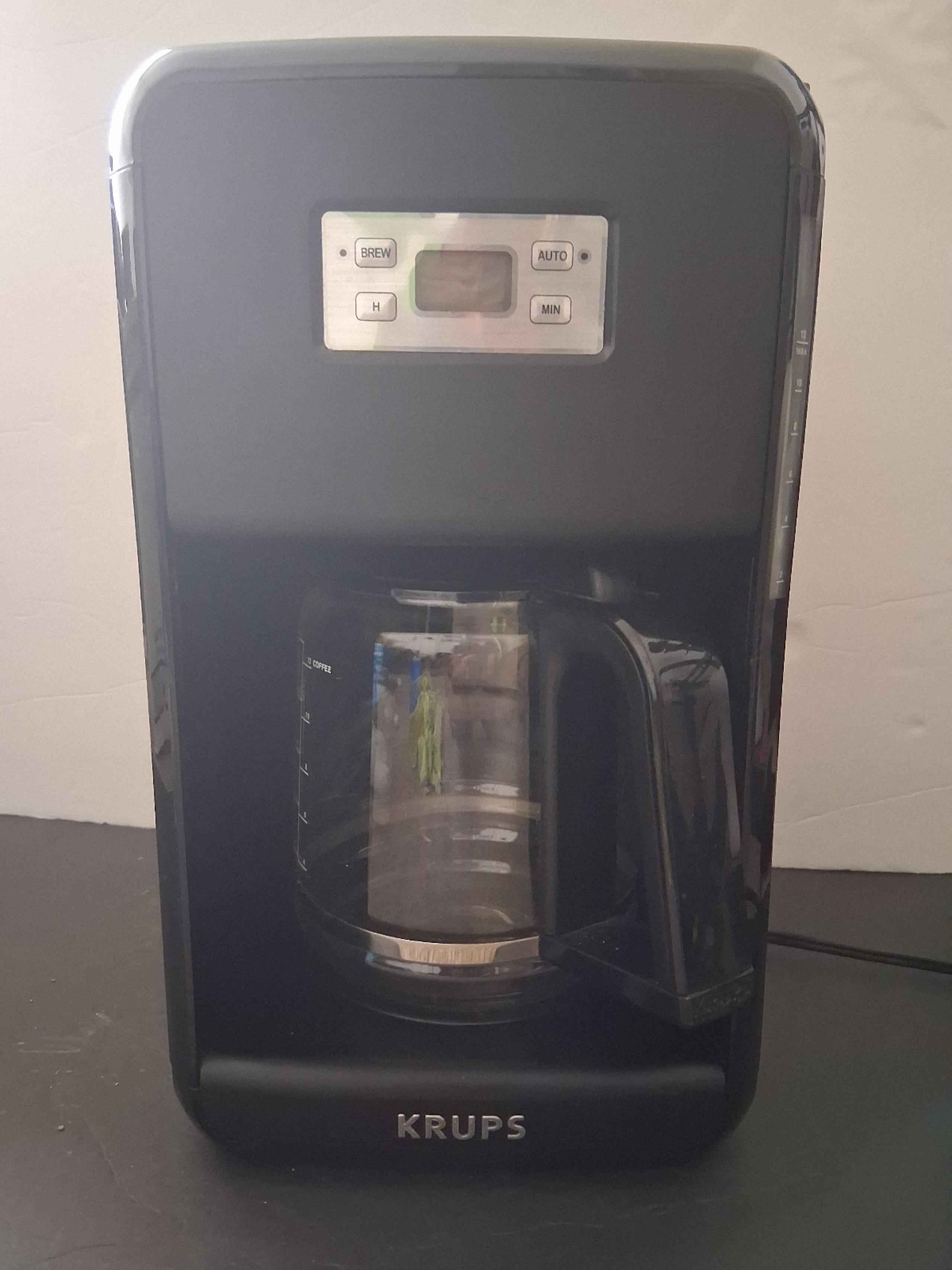Krups Aroma Temp Control Type EC311 Filter Coffee Maker 12 Cup Black