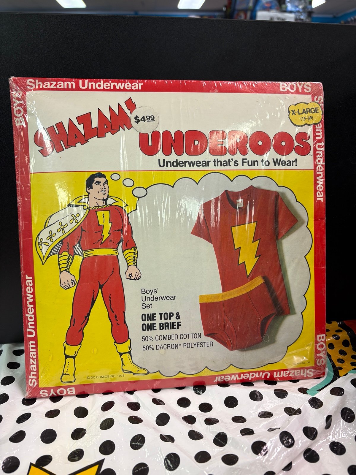 Vintage 1978 Shazam! Underoos Factory Sealed Boys XL