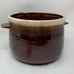 Vintage McCoy brown pottery pot glazed large