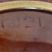 Vintage McCoy brown pottery pot glazed large