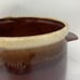 Vintage McCoy brown pottery pot glazed large