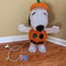 Gemmy Peanuts Snoopy Halloween 20” Tinsel Light Up decoration figure