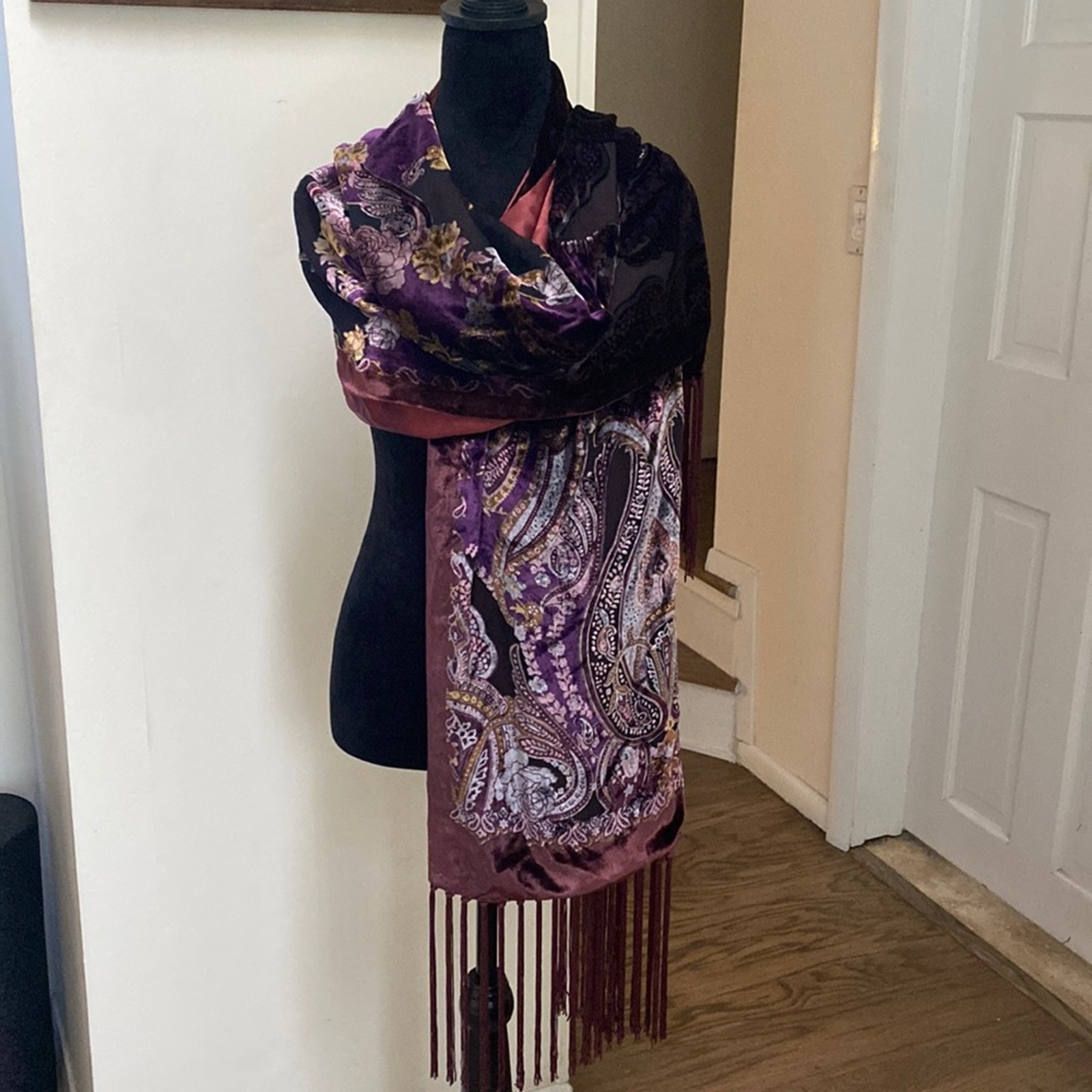 Lord & Taylor Rayon and Silk Scarf