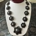 Antique sterling silver stamped 980 flower necklace