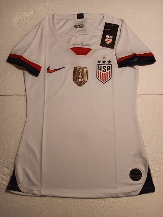 USWNT USA 2019 World Cup Champions 4 Star Home Womens Soccer Jersey 2019-2020
