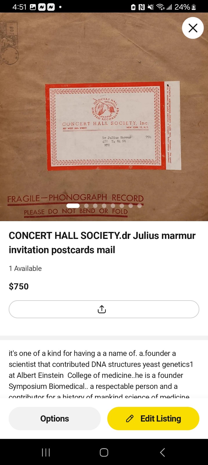 Postcard invititation letter