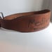 Medium Youth Weight Lifting Belt Natural Leather 28 -36 Adjustable
