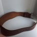 Medium Youth Weight Lifting Belt Natural Leather 28 -36 Adjustable